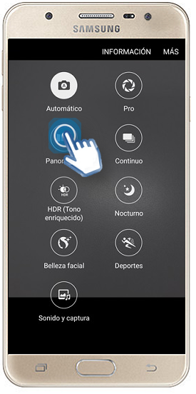 Galaxy J5 prime - ¿Cuáles son los modos de la cámara trasera?