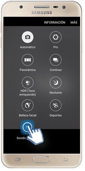 Galaxy J5 prime - ¿Cuáles son los modos de la cámara trasera?