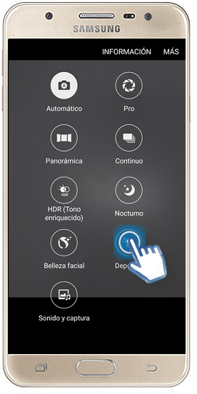 Galaxy J5 prime - ¿Cuáles son los modos de la cámara trasera?