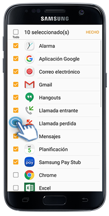 Samsung Gear Fit2: Notificaciones de aplicaciones.