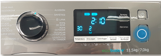 Lavadora Secadora/WD11J6410AW - ¿Cómo activar la función de secado?