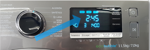 Lavadora Secadora/WD11J6410AW - ¿Cómo dar inicio al Proceso de lavado?