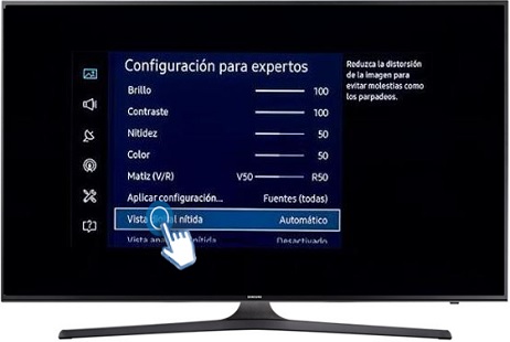 Smart TV UHD 4K UN50KU6000 - ¿Cómo activar la función vista digital nítida?