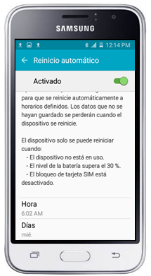 Galaxy J1 Prime - Reinicio automático.