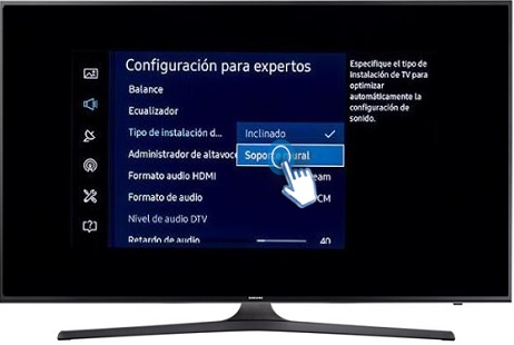 ¿Tipo de instalación de TV?
