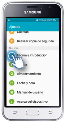 Galaxy J1 Mini Prime - ¿Cómo activar el texto predictivo?