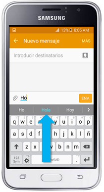 Galaxy J1 Mini Prime - ¿Cómo activar el texto predictivo?