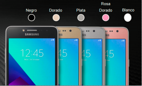 Galaxy J2 Prime - ¿Cuáles son los colores disponibles para el dispositivo?