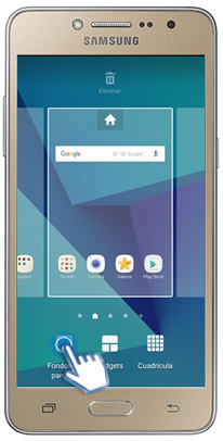 Galaxy J2 Prime - ¿Cómo cambiar el fondo de pantalla?