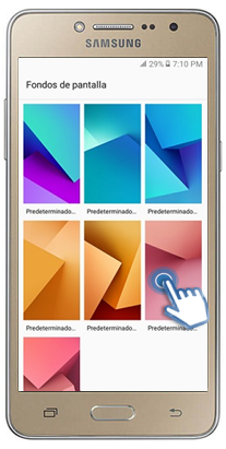 Galaxy J2 Prime - ¿Cómo cambiar el fondo de pantalla?
