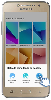 Galaxy J2 Prime - ¿Cómo cambiar el fondo de pantalla?