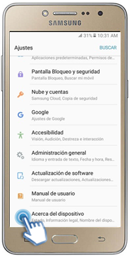 Galaxy J2 Prime - ¿Cómo verificar el código IMEI y serial?