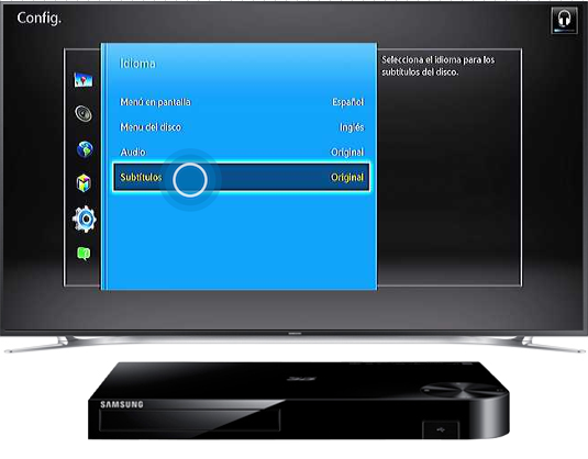 Blu-Ray BD-H5500 - ¿Cómo ajustar el idioma de subtítulos?