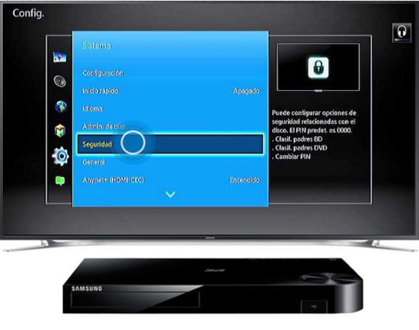 Blu-Ray BD-H5500 - ¿Cómo cambiar el código de seguridad?