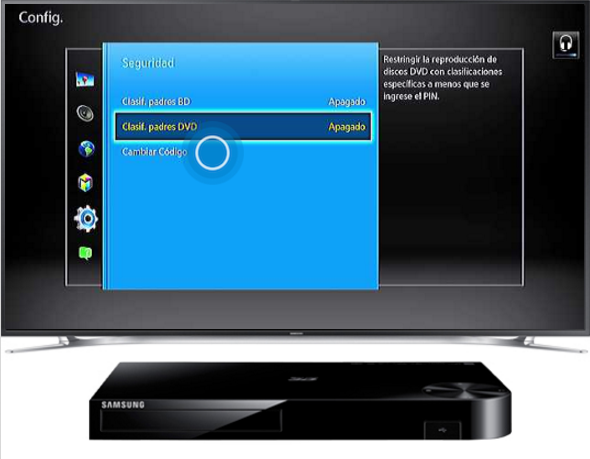 Blu-Ray BD-H5500 - ¿Cómo cambiar el código de seguridad?
