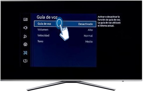 ¿Cómo usar guía de voz?