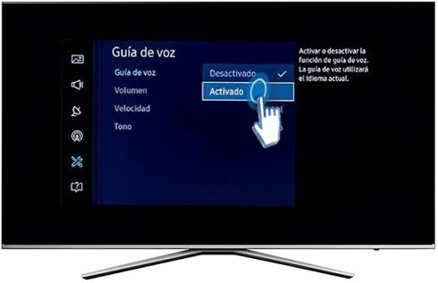 ¿Cómo usar guía de voz?