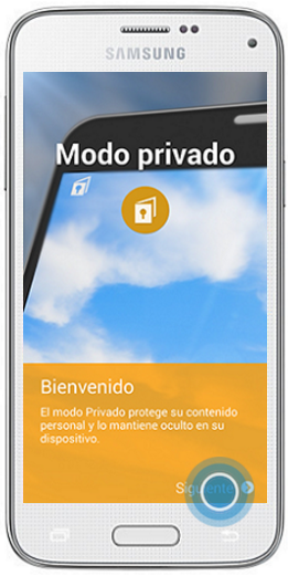 Galaxy S5 Mini - ¿Cómo configurar el Modo Privado?