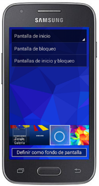 Galaxy Ace4 - ¿Cómo cambiar el fondo de pantalla?