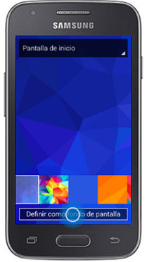 Galaxy Ace4 - ¿Cómo cambiar el fondo de pantalla?