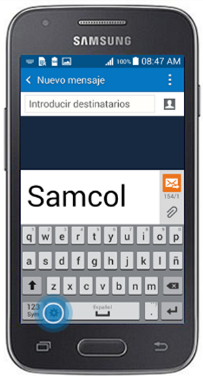 Galaxy Ace4 - ¿Cómo cambiar el diseño del teclado a 3x4?