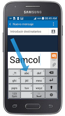 Galaxy Ace4 - ¿Cómo cambiar el diseño del teclado a 3x4?