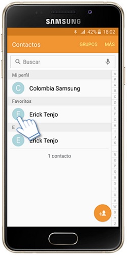 Glaxy A3 2016 - ¿Cómo eliminar un contacto de favoritos?