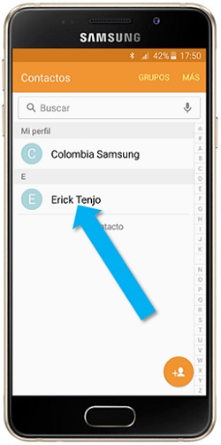 Glaxy A3 2016 - ¿Cómo eliminar un contacto de favoritos?