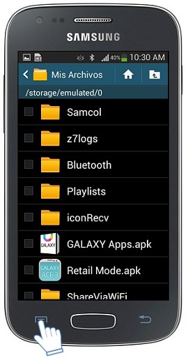 Galaxy Ace3 - ¿Cómo ordenar tus carpetas?