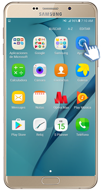 Galaxy A9 - ¿Cómo activar la función gestos de aumento?