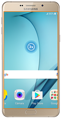 Galaxy A9 - ¿Cómo activar la función gestos de aumento?