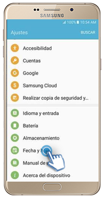 Galaxy A9 - ¿Cómo ajustar la fecha de forma manual?