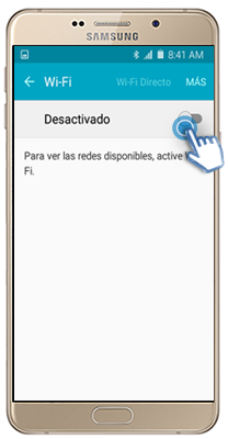 Galaxy A9 - ¿Cómo establecer conexión con una red Wi-Fi?