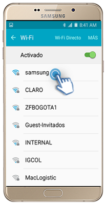 Galaxy A9 - ¿Cómo establecer conexión con una red Wi-Fi?