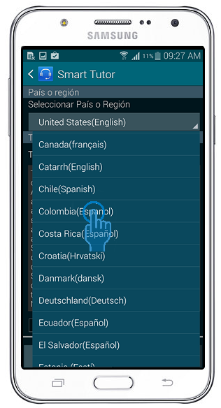 Galaxy J7 - ¿Cómo accedo a Smart Tutor para recibir soporte ?