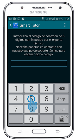 Galaxy J7 - ¿Cómo accedo a Smart Tutor para recibir soporte ?