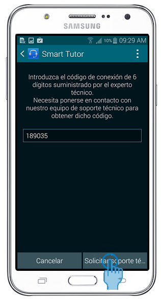 Galaxy J7 - ¿Cómo accedo a Smart Tutor para recibir soporte ?