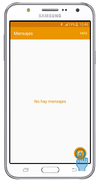 Galaxy J7 - ¿Cómo Programo el envío de un mensaje de texto?