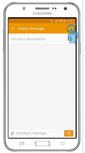 Galaxy J7 - ¿Cómo Programo el envío de un mensaje de texto?