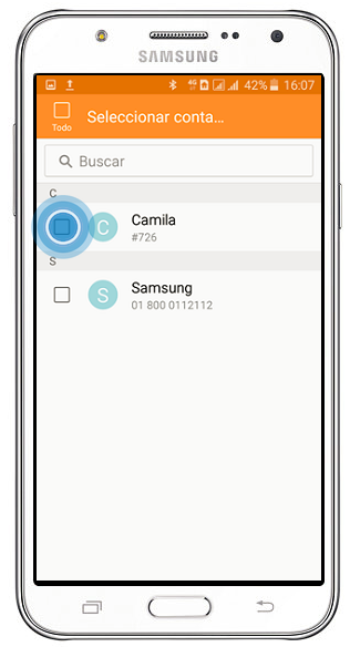 Galaxy J7 - ¿Cómo hacer un grupo de contactos?