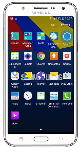 Galaxy J7 - ¿Cómo realizar una conexión Bluetooth?