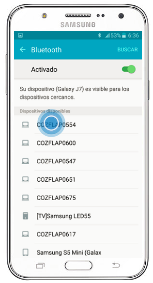 Galaxy J7 - ¿Cómo realizar una conexión Bluetooth?