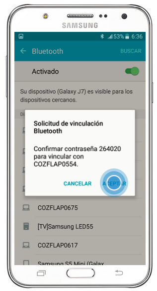 Galaxy J7 - ¿Cómo realizar una conexión Bluetooth?