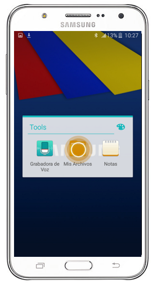 Galaxy J7 - ¿Cómo enviar documentos por Bluetooth?