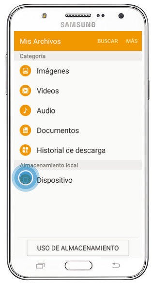 Galaxy J7 - ¿Cómo enviar documentos por Bluetooth?