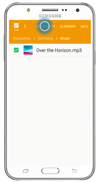 Galaxy J7 - ¿Cómo enviar documentos por Bluetooth?