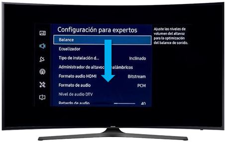 Smart TV Curvo UHD KU6500 - ¿Cómo restablecer los ajustes de sonido?
