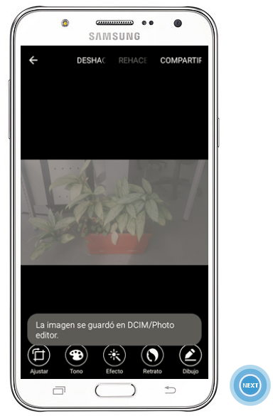 Galaxy J7 - ¿Cómo ajustar el contraste de una imagen?