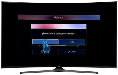 Smart TV Curvo UHD KU6500 - ¿Cómo usar la función balance de sonido?