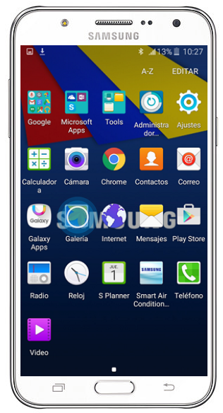 Galaxy J7 - ¿Cómo aplicar efectos de temperatura a una imagen?
